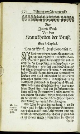 Das Zweyte Buch Von den Kranckheiten der Brust.