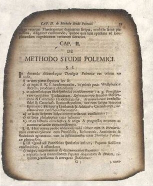 Cap. II. De Methodo Studii Polemici