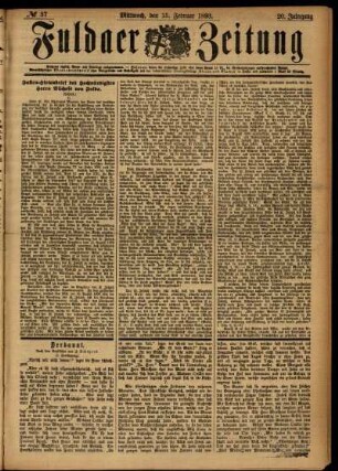 Ausgabe vom Mittwoch, den 15. Februar 1893.