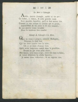 La Mort à l'Aveugle = Der Tod zum Blinden