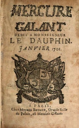 Le mercure galant. 1701, 1