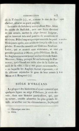 Siége D'Orléans.