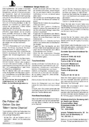 Die Polizei rät: Geben Sie den Tätern keine Chance!
