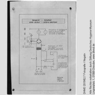 Technischer Plan - "Netzgerät Schaltbild poste secteur schéma électrique"
