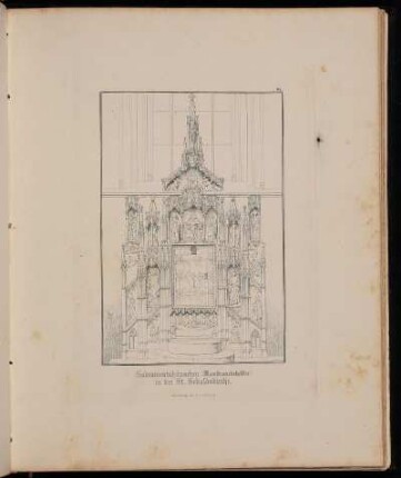 92. Sakramentshäuschen (Monstranzbehälter) in der St. Sebaldskirche. - Sankt Sebald, Nürnberg, Sakramentshäuschen