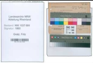 Entnazifizierung Fritz Gratz , geb. 25.10.1906 (Regierungsrat)