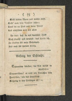 Anfang der Schlacht.