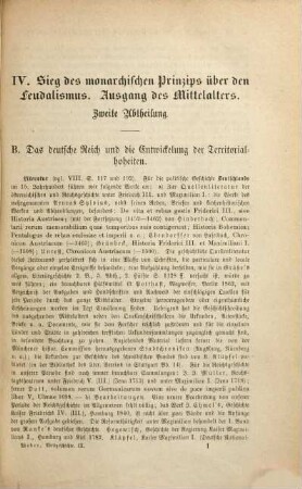Allgemeine Weltgeschichte : mit besonderer Berücksichtigung des Geistes- und Culturlebens der Völker und mit Benutzung der neueren geschichtlichen Forschungen, 9. Geschichte der Völker und Staaten im Uebergang vom Mittelalter zur Neuzeit mit besonderer Berücksichtigung des Geistes- und Culturlebens