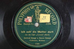 Ich seh' die Mutter dort : aus der Oper "Carmen" / (Bizet)