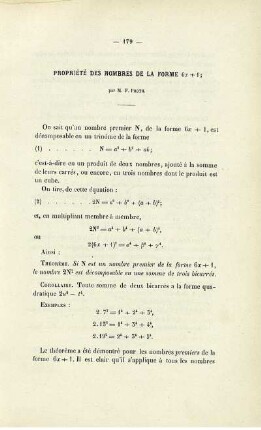 Propriété des nombres de la forme ...