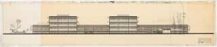 Chemische Institute der Universität Köln: Süd-West Ansicht, 1:100
