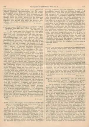 159 [Rezension] Pfeiffer, Johannes, Die Entwicklung der sächsischen Kirchenverfassung von 1830 - 1914