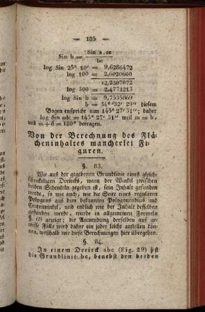 Von der Berechnung des Flächeninhalts mancherlei Figuren.