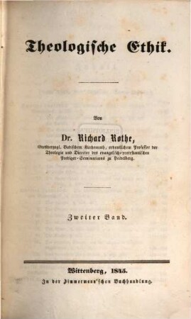 Theologische Ethik, 2
