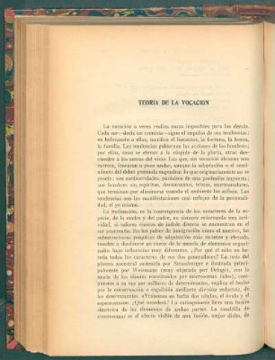 Teoría de la vocación