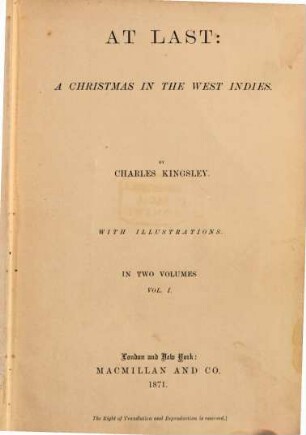 At Last: a Christmas in the West Indies : With Illustrations, 1