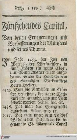 Fünfzehendes Capitel
