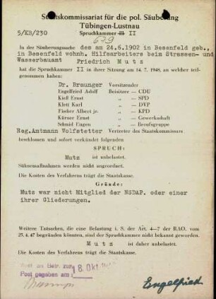 Mutz, Friedrich