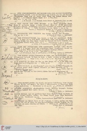 Majoliken (Nr. 249-258)