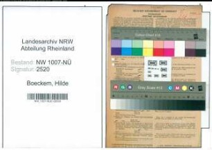 Entnazifizierung Hilde Boeckem , geb. 20.03.1905 (Masseurin)