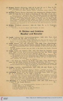 2. Dichter und Gelehrte /  Musiker und Künstler