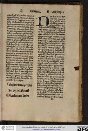 Non furtum facies. Hoc est septimum preceptum in quo dominus prohibet nocumentum fieri proximo in rebus temporalibus...