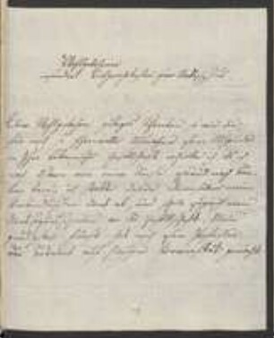 Brief von Ignaz Döllinger an Johann Jacob Kohlhaas