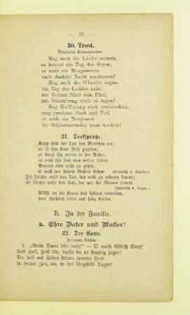 B. In der Familie
