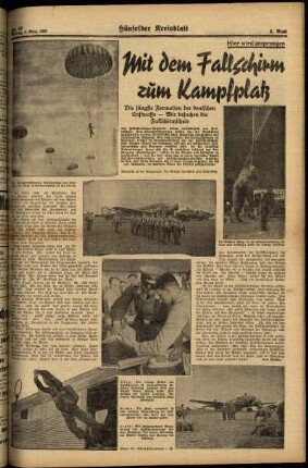 Zweite Ausgabe vom Montag, den 06. März 1939.