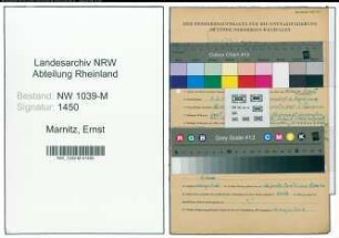 Entnazifizierung Ernst Marnitz , geb. 07.07.1900 (Polizist)