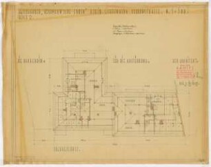 Wohnhausbebauung für Herrmann’sche Erben, Berlin-Lichtenberg: Block 3: Ansichten Kubornstraße und Rudolf-Reusch-Straße und Hofansicht mit Schnitt 1:100