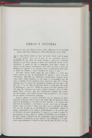 Libros y autores