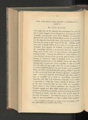 The Empires Greatest Commercial Asset.