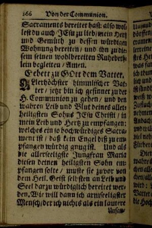 Gebett zu Gott dem Vater. - Communion Gebetter an Ablaß-Tagen.
