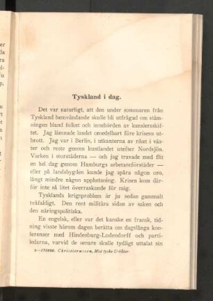 Tyskland i dag.