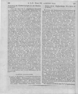 Müller, W.: Vermischte Schriften. In fünf Bändchen. Hrsg. und mit einer Biographie Müller's begleitet von G. Schwab. Leipzig: Brockhaus 1830