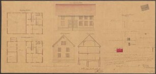 Scheu, Wilhelm, Zimmermann Bau eines Wohnhauses mit Scheune