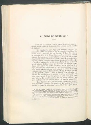 El mito de narciso