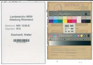 Entnazifizierung Walter Eberhardt , geb. 11.08.1895 (Lehrer)