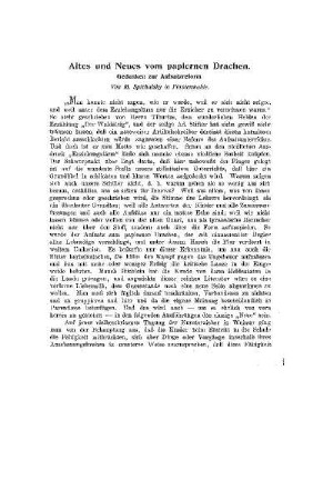 Altes und Neues von papiernen Drachen : Gedanken zur Aufsatzreform