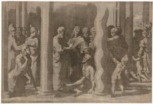 Petrus und Johannes heilen einen Lahmen an der Tempelpforte