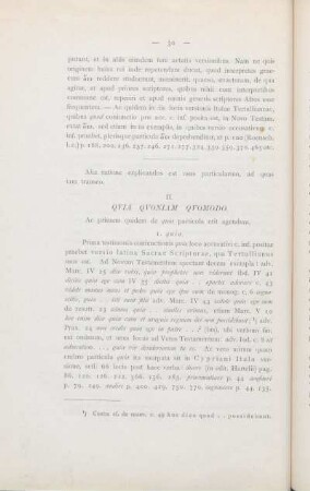 II. Qvia Qvoniam Qvomodo.