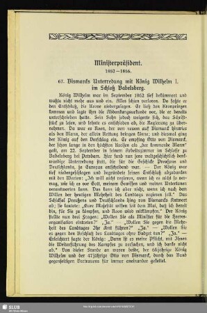 Ministerpräsident : 1862-1866