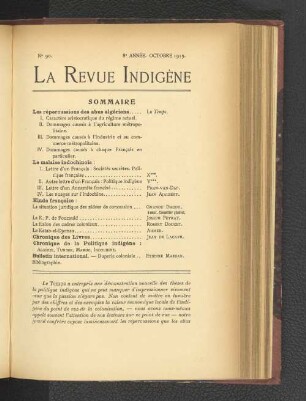 Nr. 90. 8e Année. Octobre 1913.