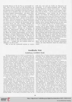 11/12: Kunsthalle Kiel : Ausstellung nordischer Kunst