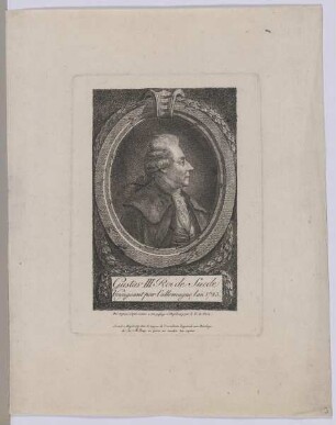 Bildnis des Gustav III., König von Schweden