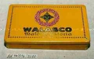 Blechdose für 25 Stück Zigaretten "WALASCO Waldorf-Astoria"