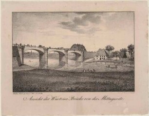 Die Wurzener Brücke über die Mulde bei Wurzen in Sachsen