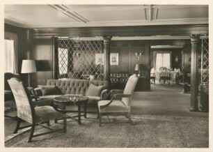 Hamburg Süd Gesellschaftszimmer des Kombischiffs "MS. Santa Catarina" von Cäsar Pinnau