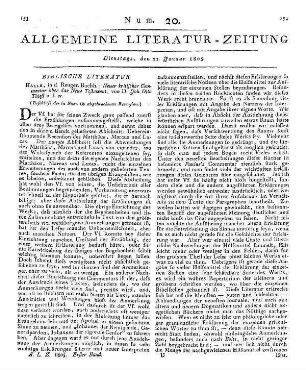 Thieß, J. O.: Neuer kritischer Kommentar über das neue Testament etc. (Beschluß der in Num. 19. abgebrochenen Recension.)